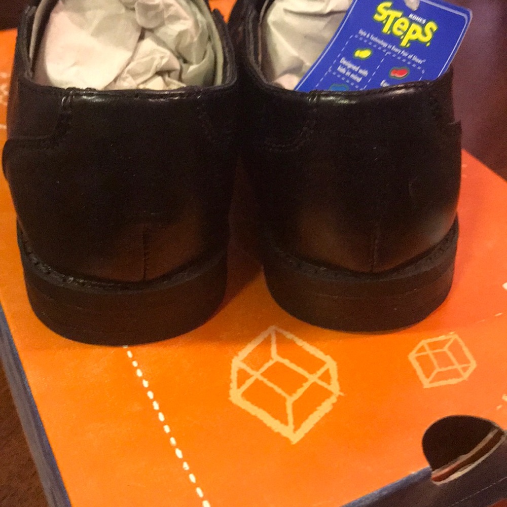 New 537 Sonoma boys slip on black dress shoes Christopher church youth party 1 - Picture 5 of 5